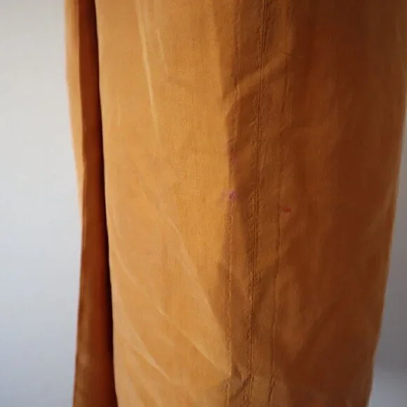 Vintage Yellow Orange Silk Gillian Wrap Dress Size 2 - Picture 6 of 13